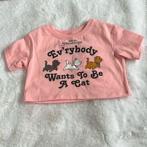 Disney | The Aristocats Crop Tee | xxs 2/3t